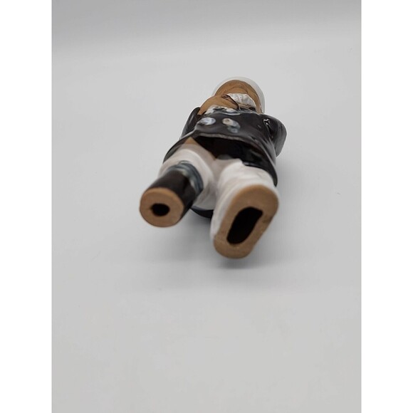 Sea Captain Peg Leg Glazed Pottery Ceramic Figurine Canadian Folk Art - Picture 6 of 12